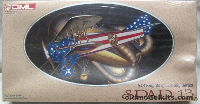 DML 1/48 Spad XIII (Spad 13) - 9th Aero Sq/USAS in Germany 1919 -Lt. Reed Chambers, 5902 plastic model kit